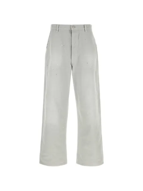 Maison Margiela paint-splatter trousers Grey S50KA0728M35926