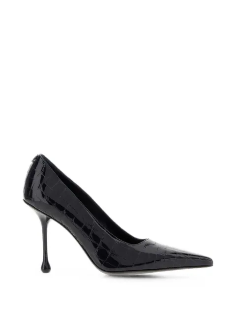 Jimmy Choo Ixia crocodile-effect leather pumps Blue IXIA95CBH