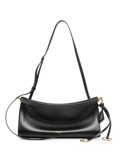 Alaïa east west leather shoulder bag Black AA1S01426CA332999