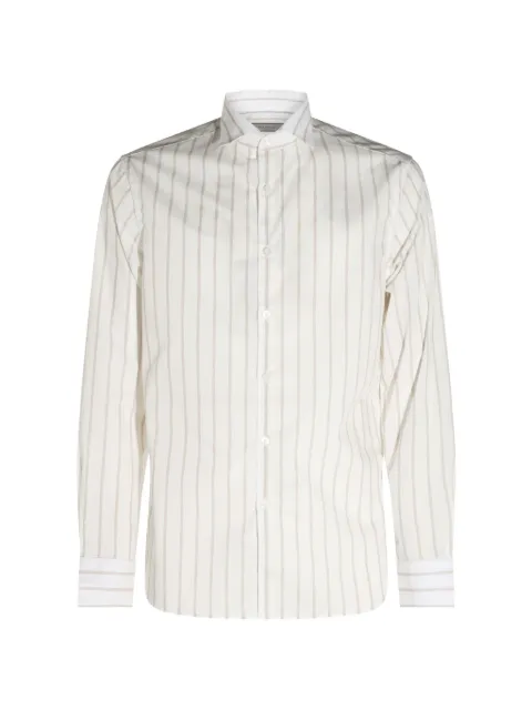 Canali vertical-stripe shirt White CSL7065GL03861001