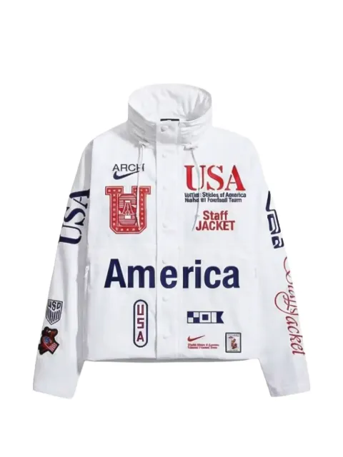 Nike x V.A.A. logo-print jacket White II9805