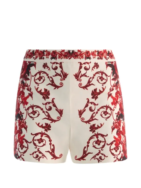 alice + olivia Hera floral-print shorts White CC607P80604