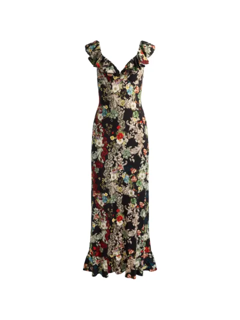 alice + olivia Gemma maxi dress Black CC607P04524
