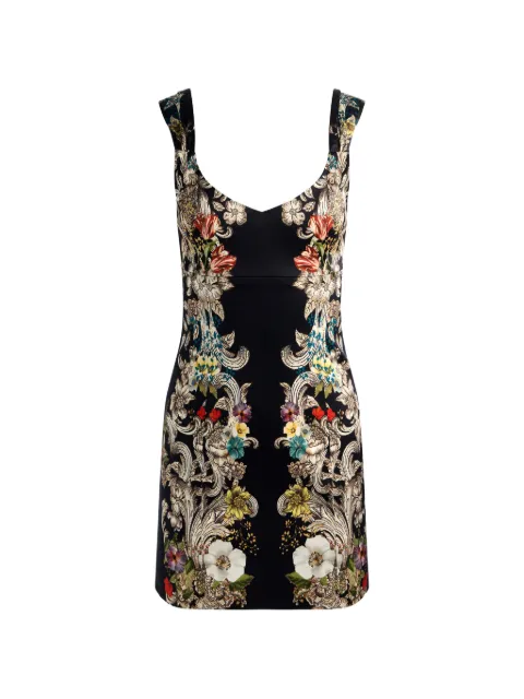 alice + olivia Renee floral-print sleeveless mini dress Black CC607P12518