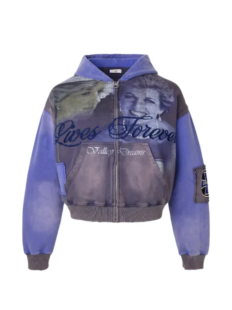 Vale Forever Queen zip-up hoodie Blue VAL276