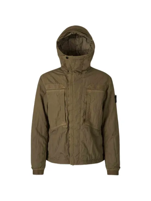 Stone Island hooded jacket Green L2S15Q100009S0405