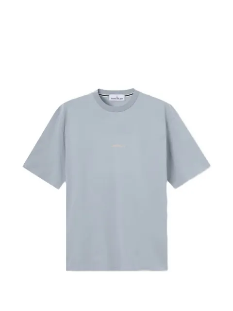Stone Island logo-print T-shirt Blue L2S152100001S0534
