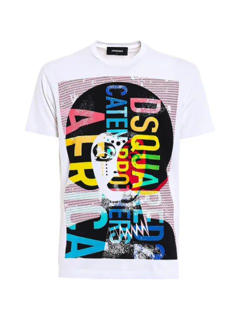 DSQUARED2 graphic-print T-shirt White S71GD0620S22844