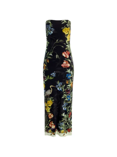 alice + olivia Delora strapless midi dress Black CC607P07526