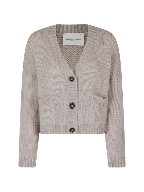 Roberto Collina chunky-knit button-up cardigan Neutrals 263FXB47010
