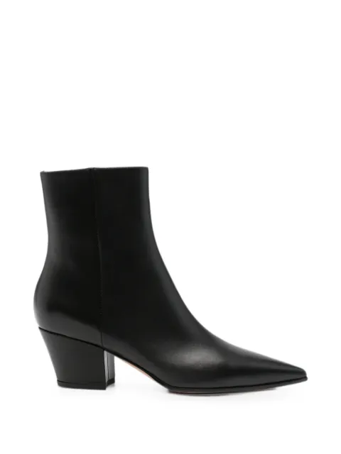 Gianvito Rossi pointed-toe block-heel ankle boots Black G7293755RICVGI