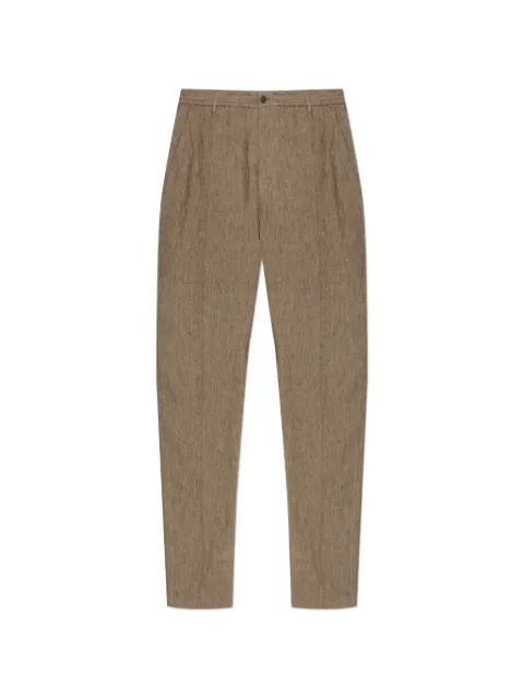 Emporio Armani stitched-seam trousers Neutrals EM004672TE10410
