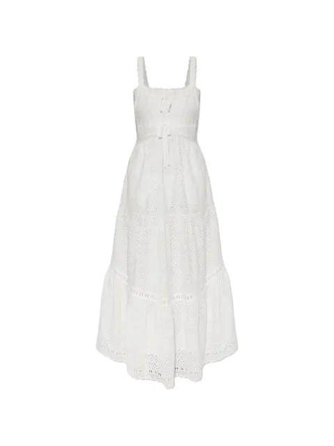 Ulla Johnson broderie-anglaise tiered maxi dress White PF260105