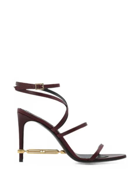 DSQUARED2 embellished leather sandals Red HSW030401500001