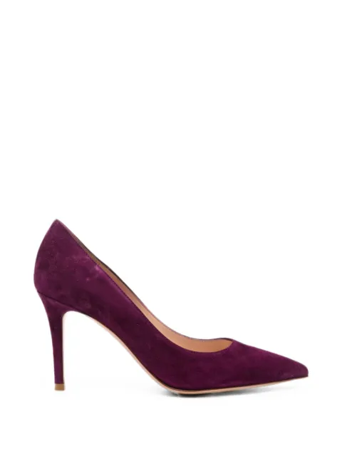 Gianvito Rossi pointed-toe pumps Purple G2458085RICCAM