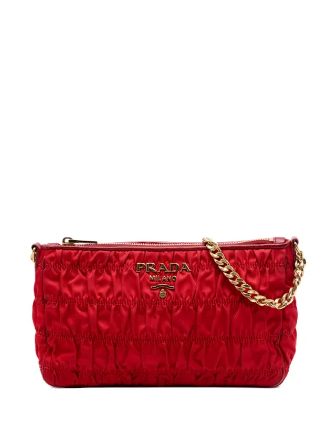 Prada Pre-Owned 2000-2013 Tessuto Gaufre crossbody bag Red IHDUJ7EGHUFBFCJ9