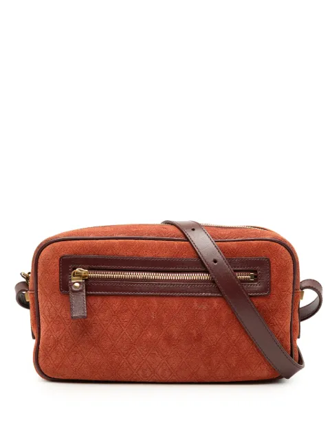 Saint Laurent Pre-Owned 2019 Suede Monogram All Over Camera Bag crossbody bag Brown YMIFKXIVRCD2D45R