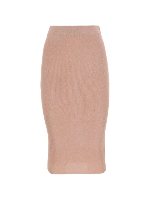 Kangra ribbed-knit midi skirt Pink 197144
