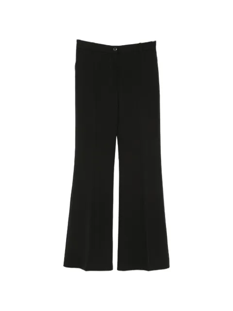 PINKO pressed-crease flared trousers Black 107214A18E
