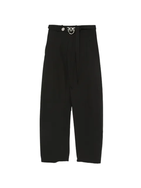 PINKO Love Birds-buckle trousers Black 107201A18E