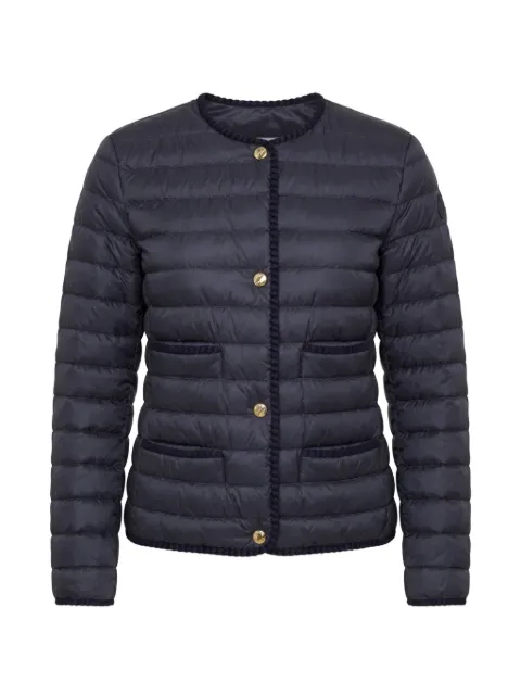 Moncler Circaete quilted braided-trim jacket Blue L20931A00066597YF
