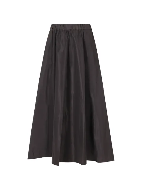 ASPESI elasticated-waistband flared midi skirt Grey 5N23P008099
