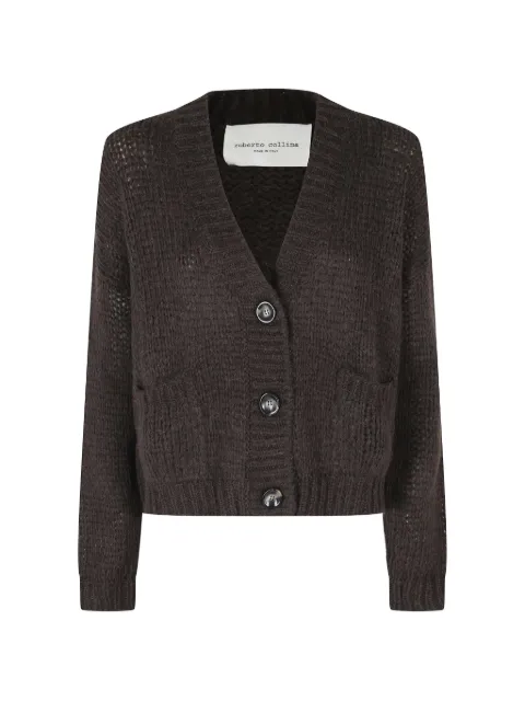 Roberto Collina chunky-knit V-neck cardigan Brown 263FXB47010