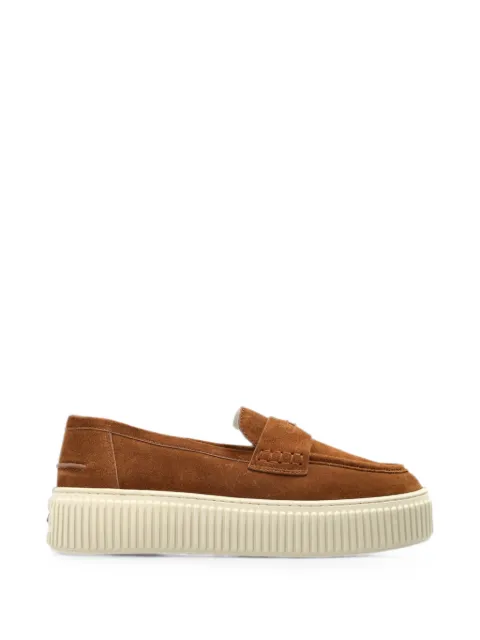 Furla Sky suede slip-on sneakers Brown YL86FKYY61000