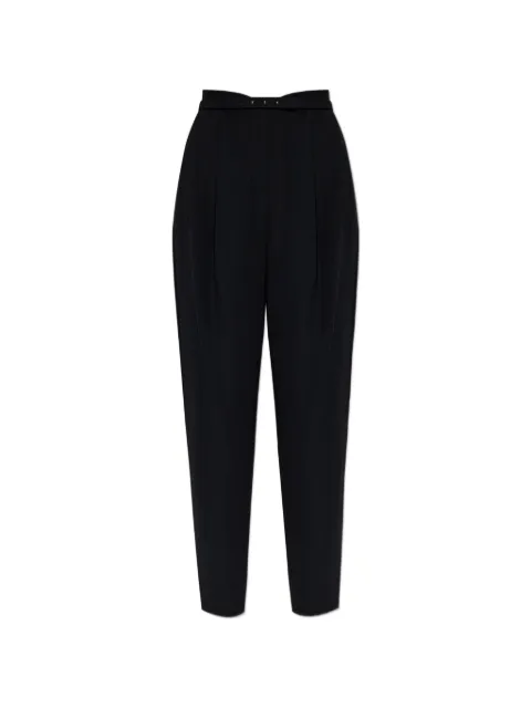 Emporio Armani belted pleated trousers Black EW004298AF10206