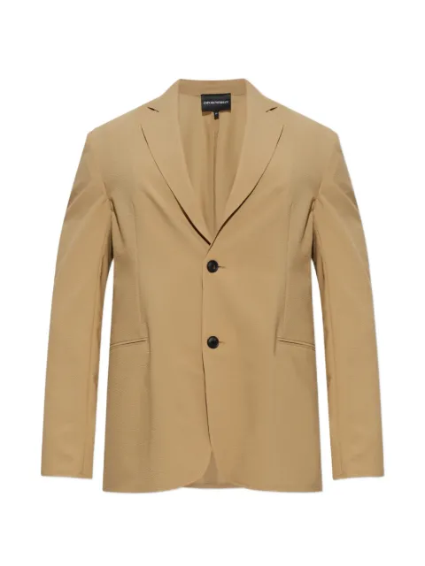 Emporio Armani double-vent blazer Neutrals EM005801AF28011