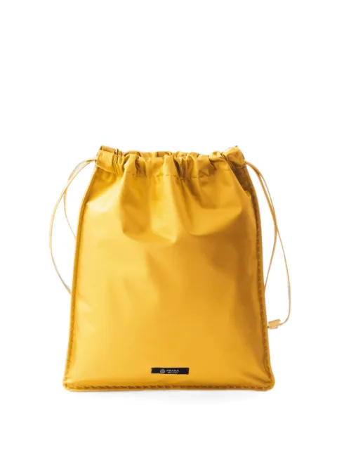 Prada Wish silk duchesse pouch Yellow 1NK0632G6B