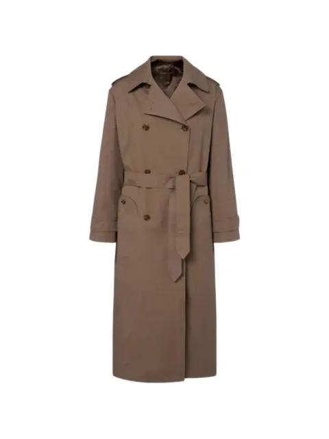 Blazé Milano double-breasted belted trench coat Brown CTTCD04BUR