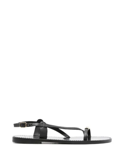 Chloé leather strappy sandals Black CH26A20XLU