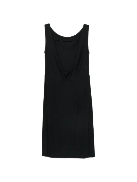 Moschino Pre-Owned 2000s draped-back midi dress Black MO250BYE