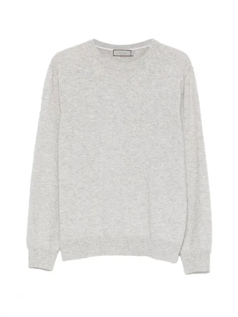 Canali crew-neck long-sleeve sweater Grey MK02484C0012