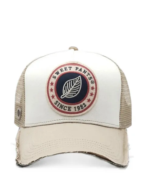 SWEET PANTS Home Run logo-patch mesh-panel cap Neutrals HOMERUNRUNARGILE