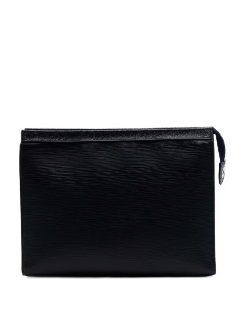 Louis Vuitton Pre-Owned 2017 Epi Monogram Eclipse Pochette Voyage MM clutch bag Black MNB5IAY4XL9PVSB4