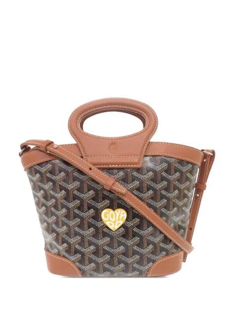 Goyard Pre-Owned 2025 Mini Goyardine Beluga satchel Brown 90B7CWSQCGT5OSSV