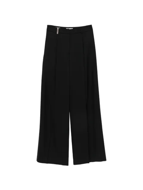 Peserico pleated wide-leg trousers Black A0479003472
