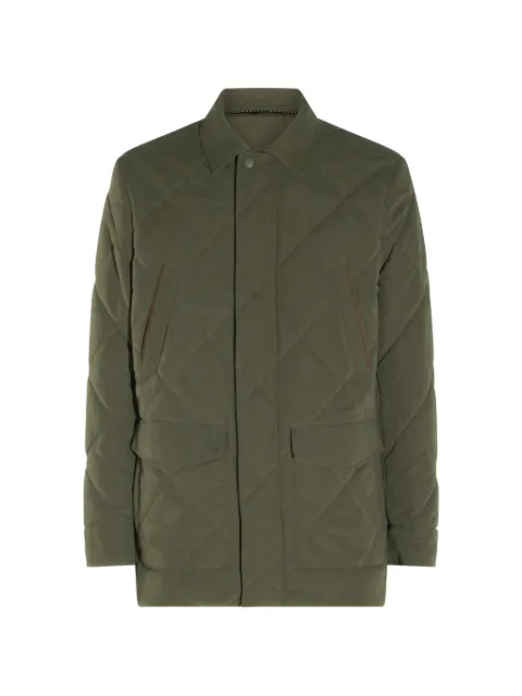 Canali quilted coat Green O20422SG03522801