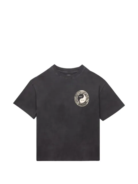 Honor The Gift Breathe In Breathe Out graphic-print T-shirt Black HTG260212001BLK