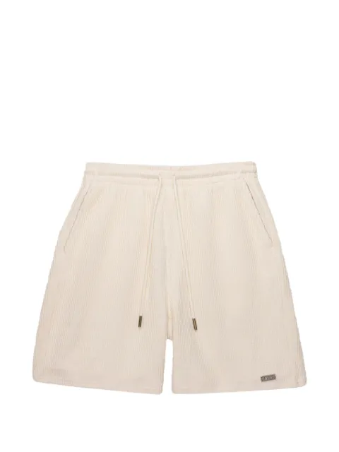 Honor The Gift ribbed-knit drawstring-fastening shorts Neutrals HTG260261005BONE