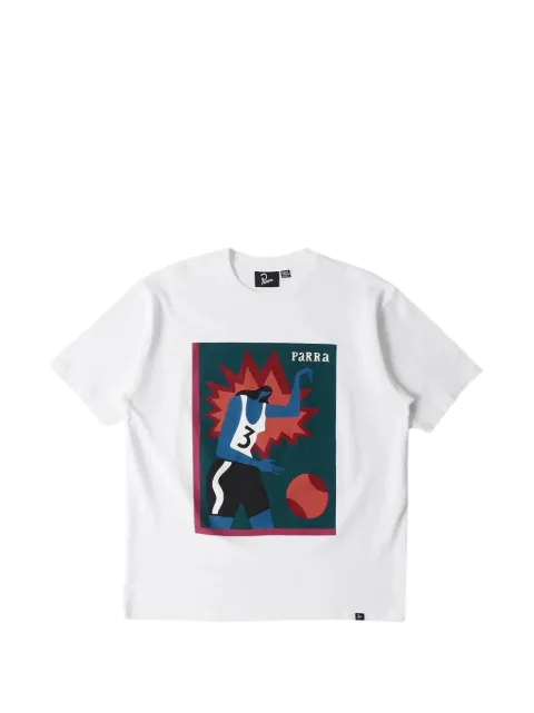 BY PARRA Baseketball graphic-print T-shirt White 55465