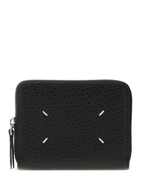 Maison Margiela Four-Stitches pebbled leather wallet Black SA1UI0047P4455