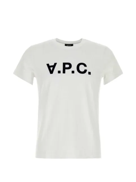 A.P.C. logo-print T-shirt White COHBMF26611