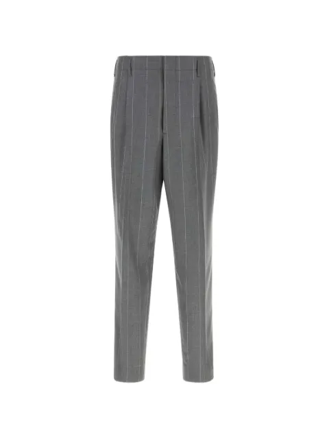 Brunello Cucinelli pinstripe-pattern pleated trousers Grey MR473S2440C012