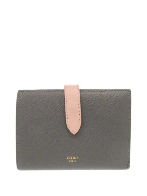 Celine Pre-Owned 2018-2026 Leather Multifunction Strap Wallet small wallets Grey YL827GZ0QMWDWOV7