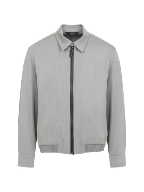 Brioni wool zip-up jacket Grey SLWX0LOEA41