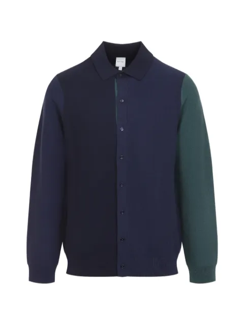 Paul Smith colour-block button-up shirt Blue M1R988ZW03157