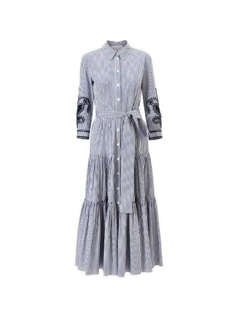 Carolina Herrera striped-pattern midi dress Blue E2611E506SCS